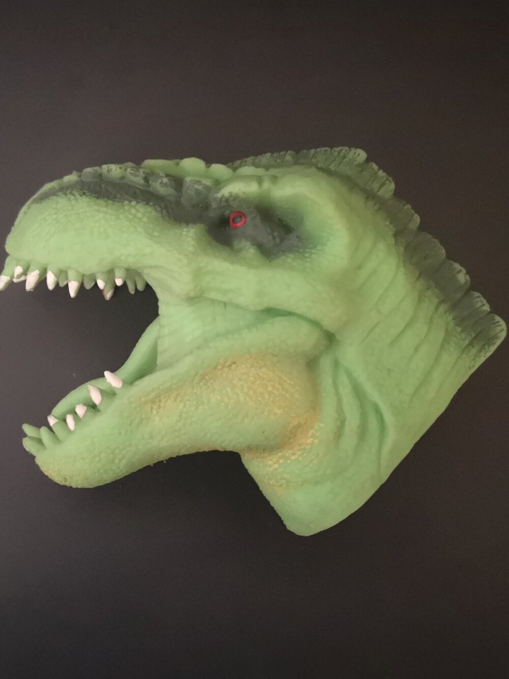Schylling Green Tyrannosaurus Rex Dino Soft Stretchy Latex Hand Puppet